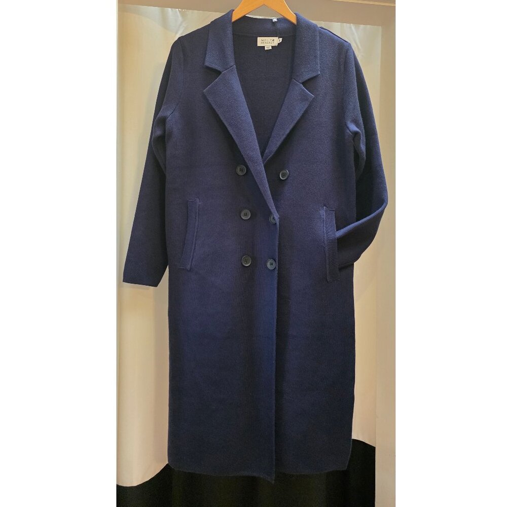 Soft-knit Trench Coat
